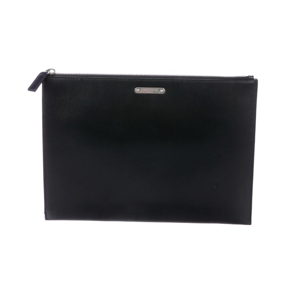 SAINT LAURENT  Leather Zip Pouch